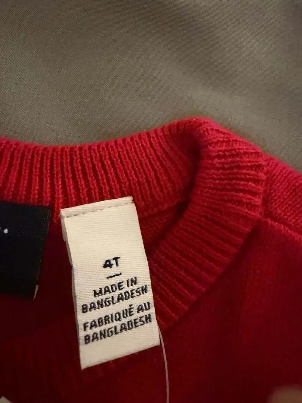 The Children's Place Reindeer Sweater Size 4T Red Christmas